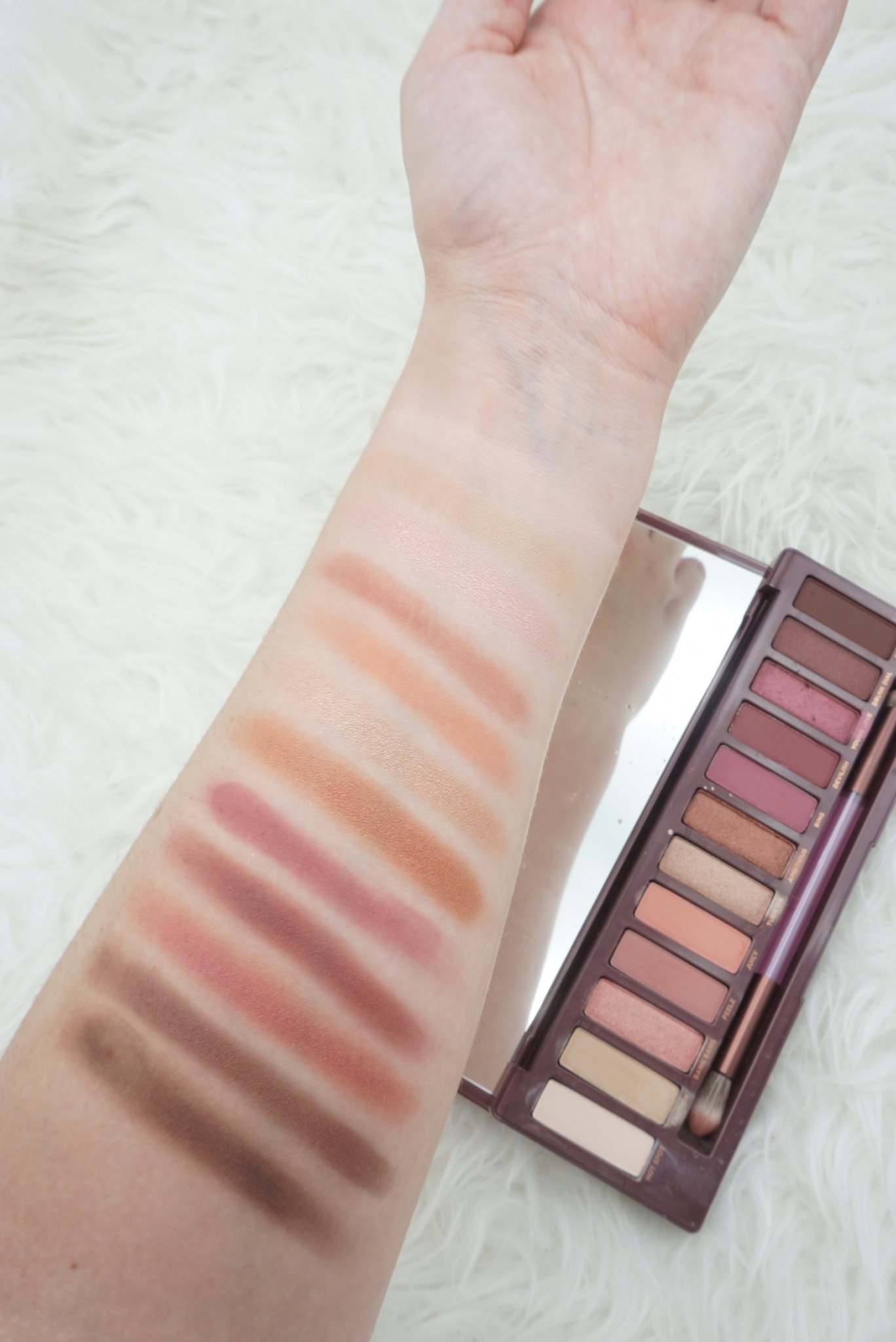 Urban Decay Naked Cherry Swatches