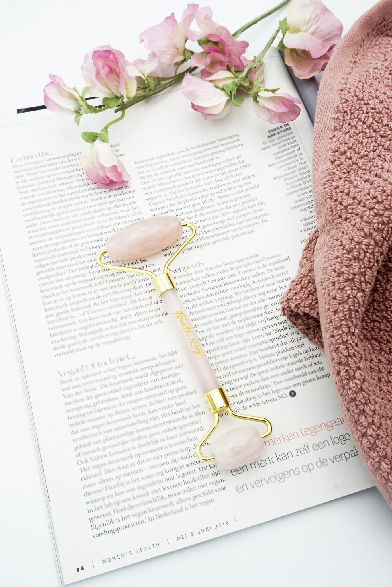 Fourth Ray Beauty Rose Quartz Face Roller