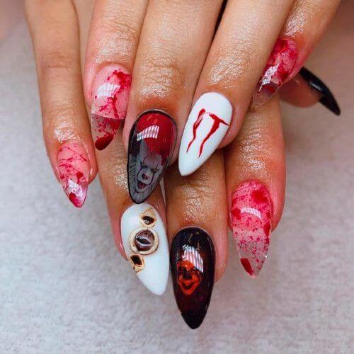 30 Scary Halloween Makeup Nails And Costume Ideas Beautymone