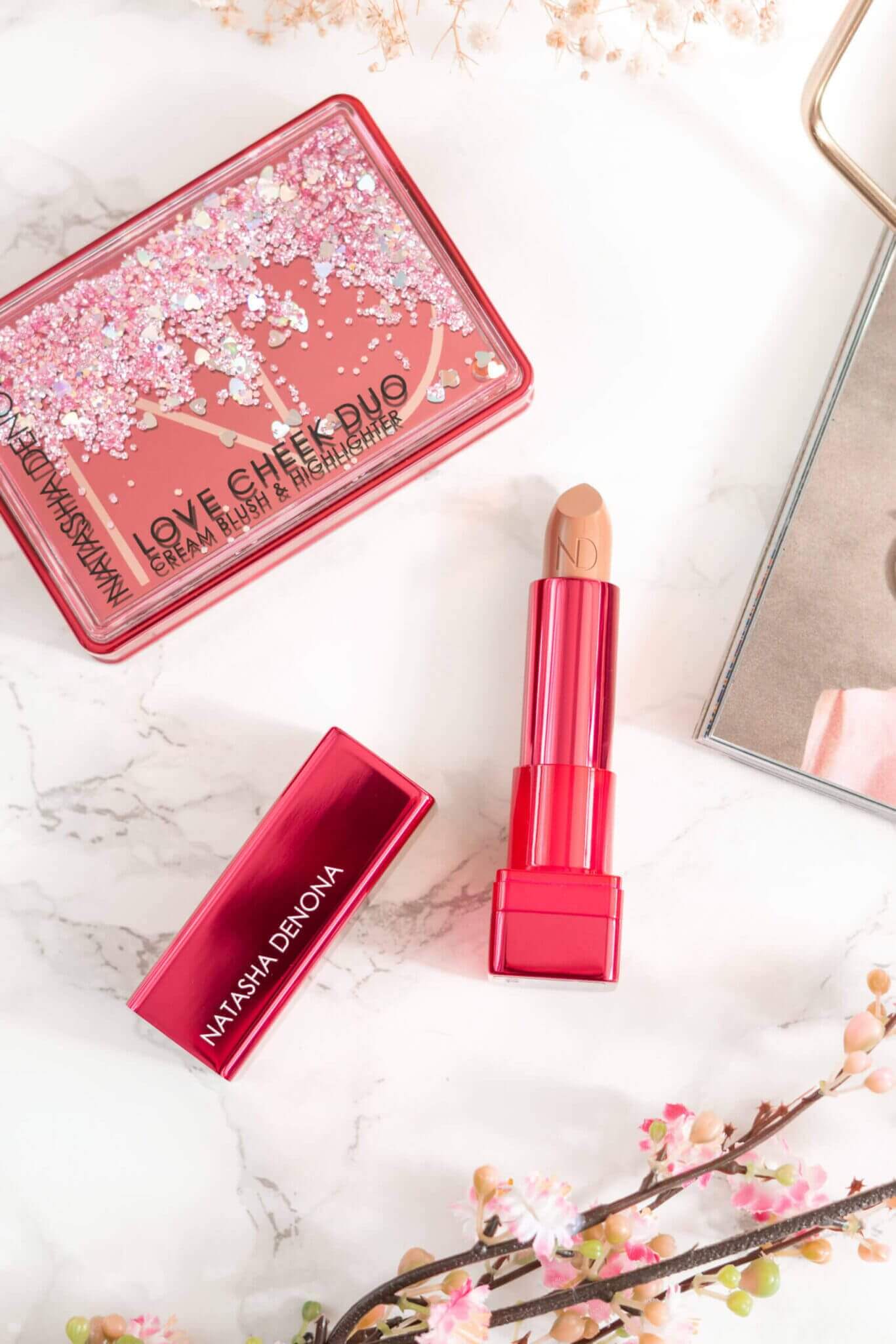 Natasha Denona Love Cheek Duo & Amorosa Lipstick Review ⋆ Beautymone