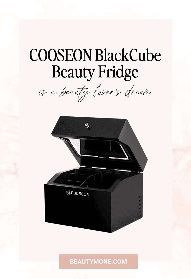 COOSEON BlackCube Luxury Vanity Beauty Fridge With LED Mirrored Is A Beauty Lover’s Dream