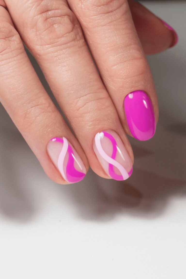 45 Pretty Lines Nails Design: Get Creative With Your Manicure