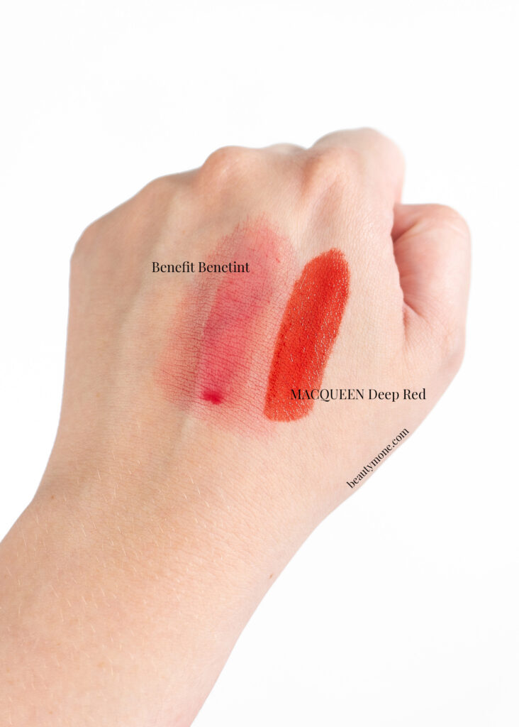 Benefit Benetint Vs Macqueen Deep Red Lip Stain