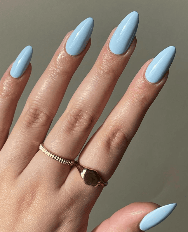 Icy Blue Manicure