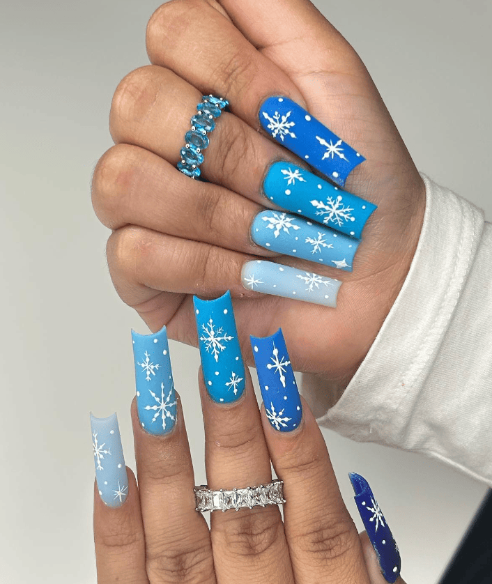 Snowflake Nail Design