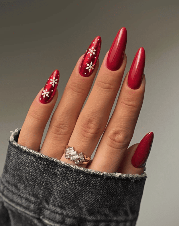 Red Christmas Nail Ideas