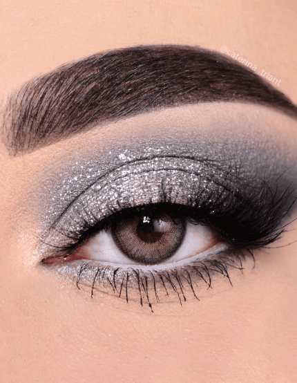 Silver Glitter Eyeshadow