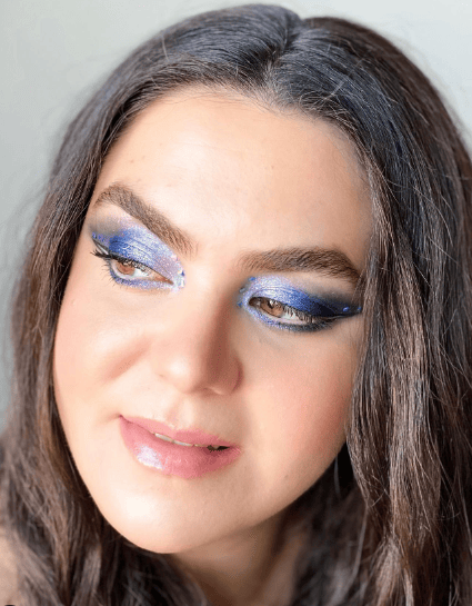 Blue Glitter Eyeshadow