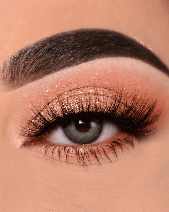 Peachy Glitter Eyeshadow
