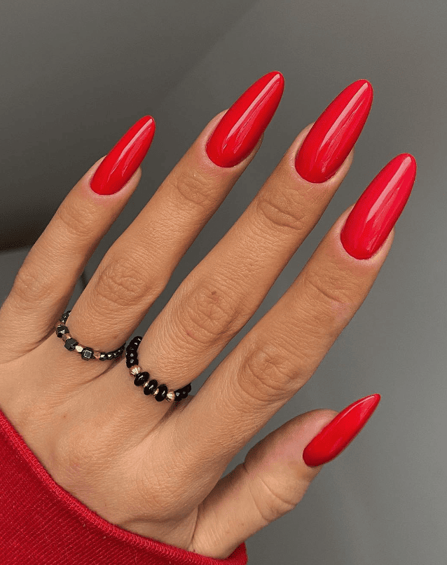 True Red Nails