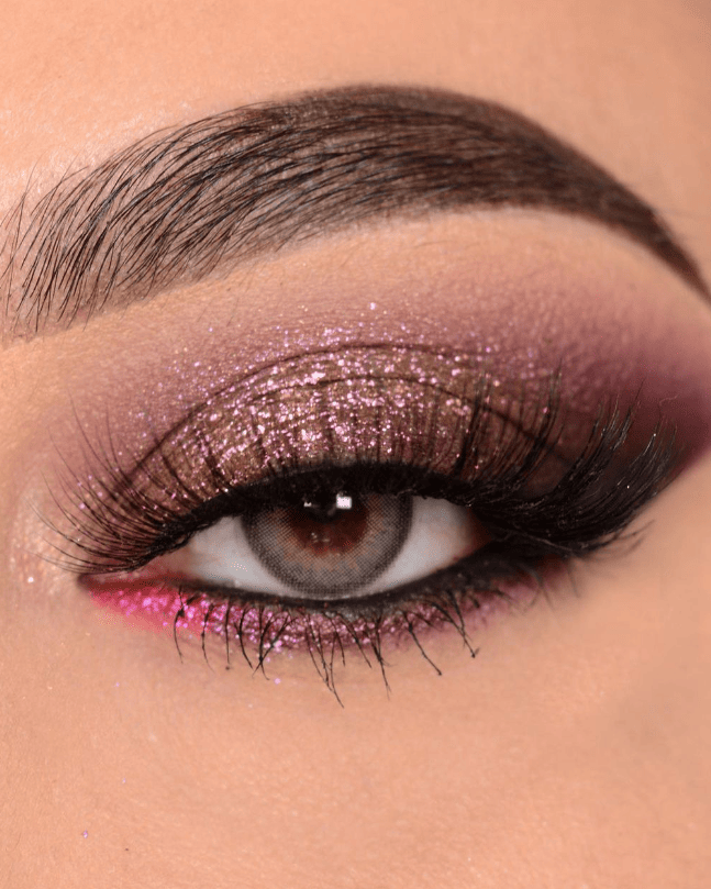 Pink Glitter Eyeshadow