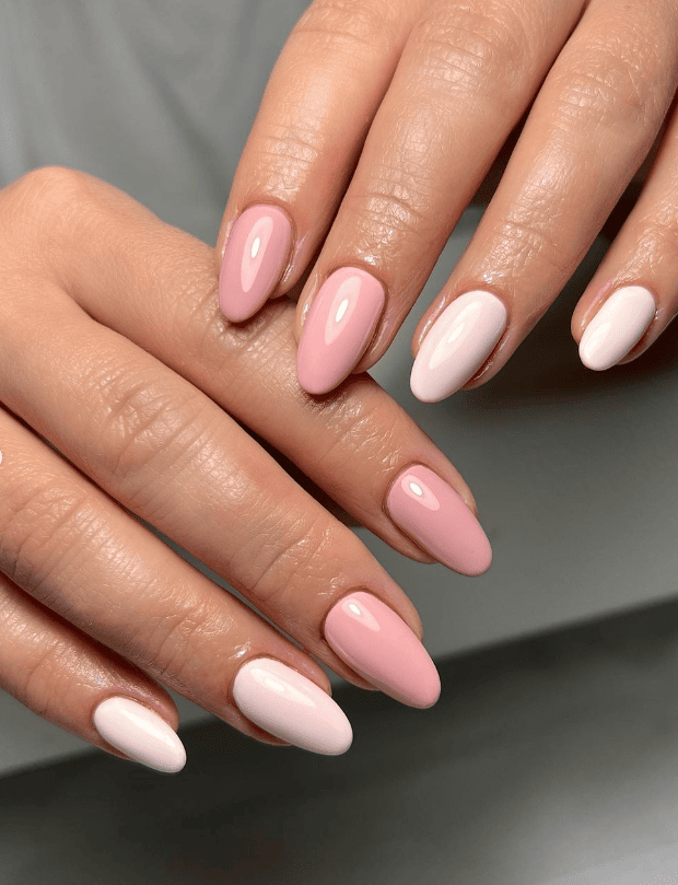 Pale Pink Shades Nails