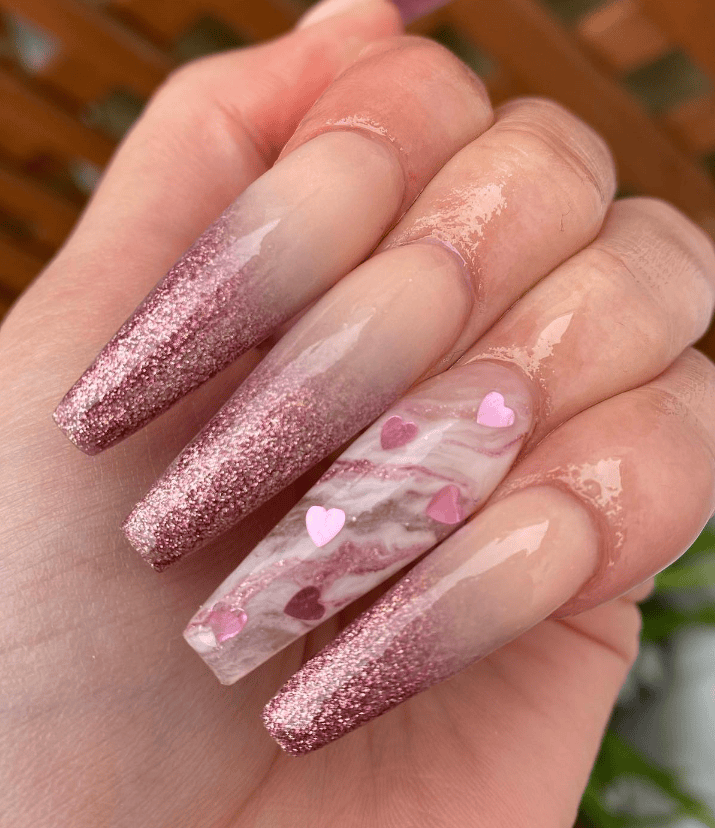 Rose Gold Nails